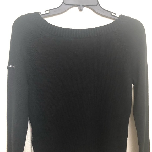 DKNY JEANS Womens XS V-Neck Argyle Preppy Sweater Long Sleeve Pullover NWOT - Picture 13 of 16